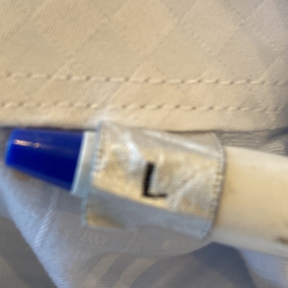 Bugatchi Classic Fit Light Blue Tonal Plaid Cotton Shirt Size Large EUC - Picture 8 of 13